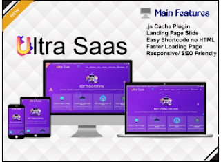 Ultra Saas - Template de Blogger Profissional e Elegante