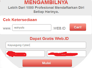 Mendapatkan Domain .WEB.ID Gratis