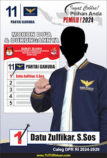 Desain Spanduk Caleg Garuda Pemilu 2024