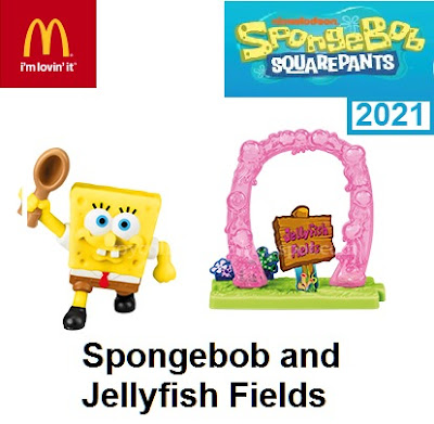 McDonalds Spongebob Squarepants Happy Meal Toys 2021 Spongebob and Jellyfish Fields Toy