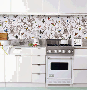  kitchen  decorating  ideas vinyl wallpaper  for the kitchen 