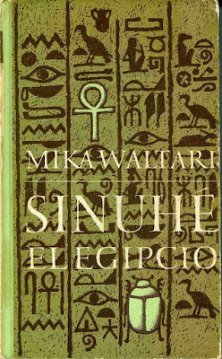 Portada libro antiguo Sinuhé el egipcio