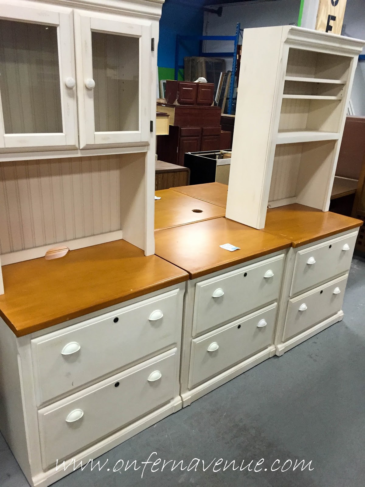 Filing Cabinet Update Using Old Fashioned Milk Paint Modern