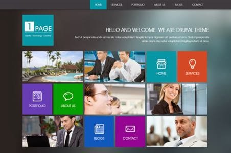 OnePage – Creativemarket Drupal Themes