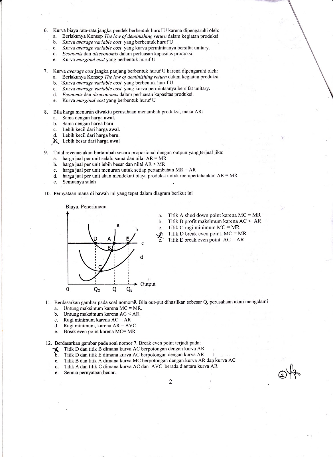 Contoh Soal Essay Ekonomi Mikro - Contoh Top