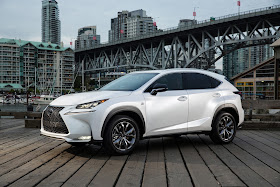 Front 3/4 view of 2015 Lexus NX 200t F Sport