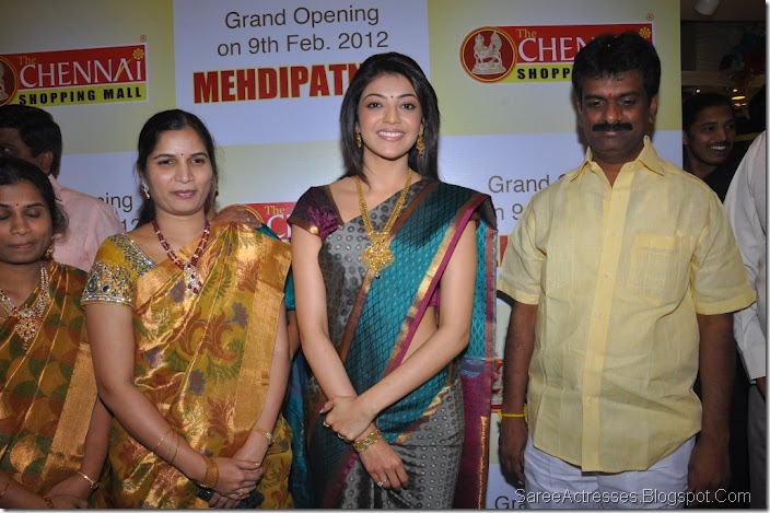 Kajal Agarwal Sexy Photos in Saree 2
