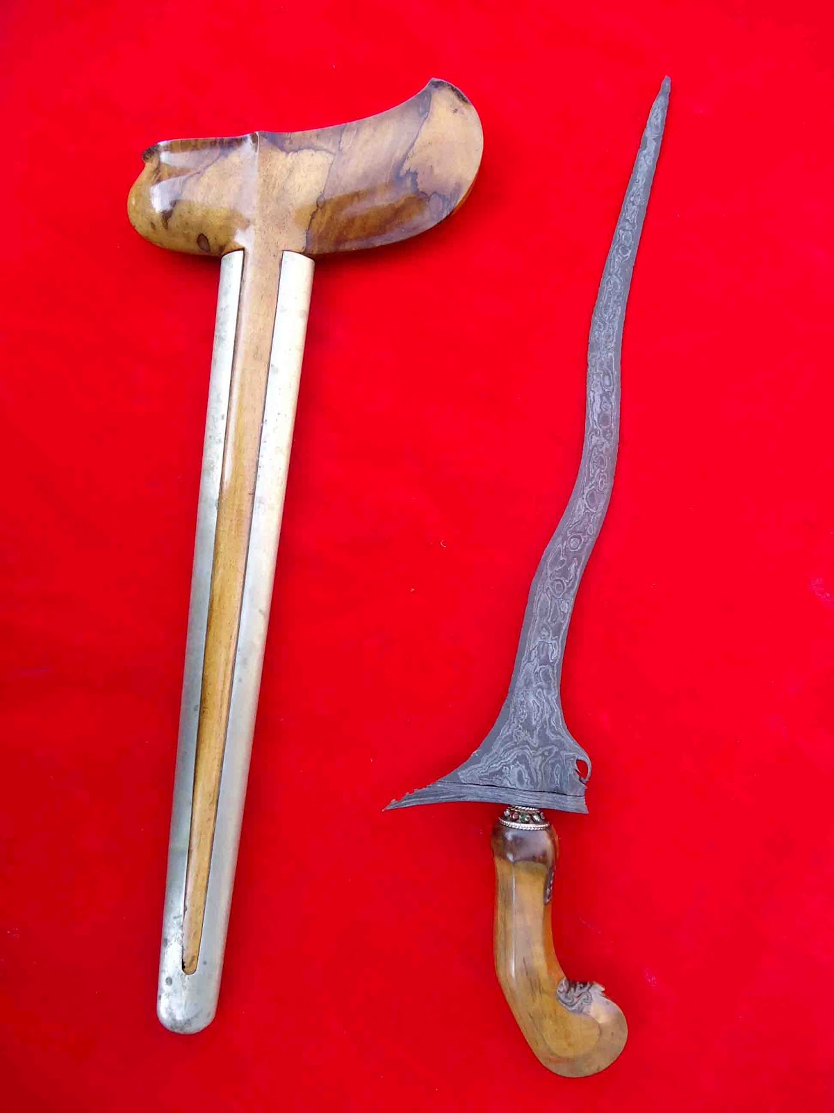 Keris Jangkung Pamor Wahyu Tumurun Tangguh Mataram Jagad Keris Pusaka