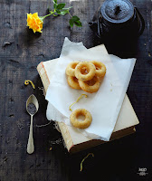  Mini donuts de limón con semillas de amapola