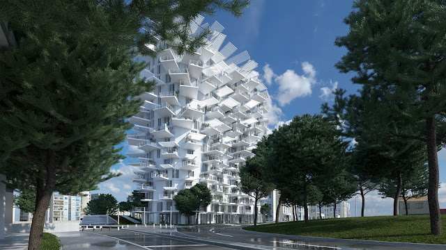 L'Arbre Blanc, ArbreBlanc, Arbol Blanco , Sou Fujimoto, Ciprés group, Cipres france, Fachada Tecnológica, Envolvente Arquitectónica