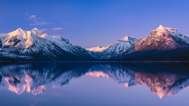 McDonald Lake Glacier National Park 4k