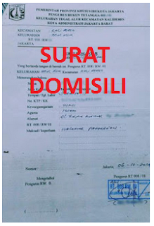 Cara membuat surat domisili 