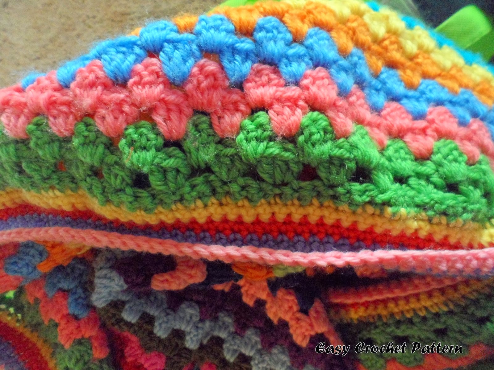 Download Easy Crochet Pattern: Granny Stripe Afghan Chart