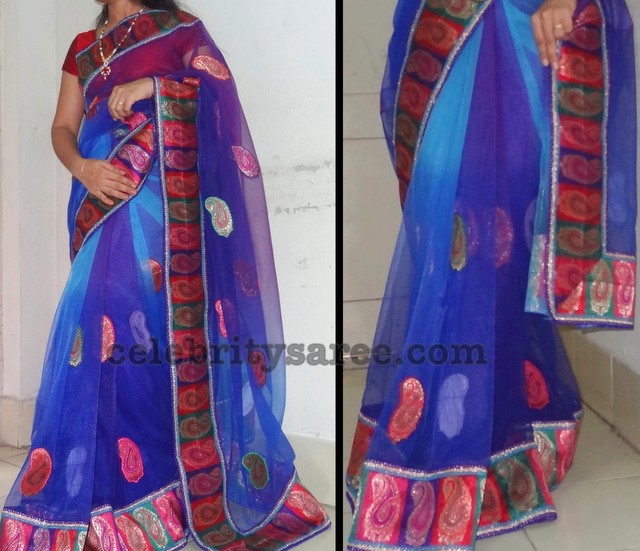 Net and Chiffon Designer Sarees