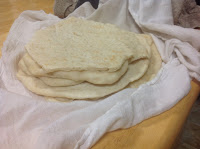 Stack of flat bread