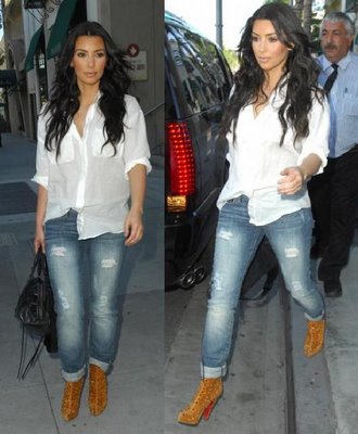 Kim Kardashian In Casual Styles Dress Up