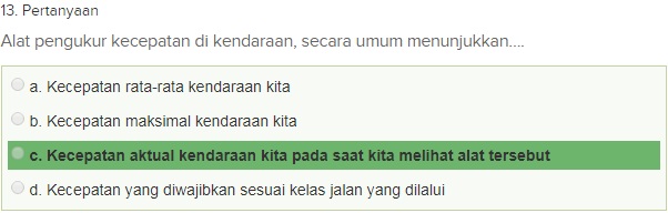 Contoh Soal Ujian teori SIM A dgn Kunci Jawaban Oktober 2018