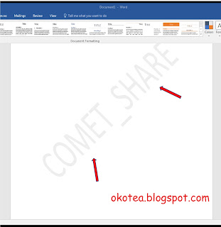 cara membuat watermark di Ms word 2016