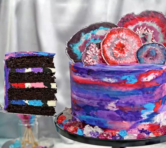 AGATE CAKE #birthdaycake #dessert