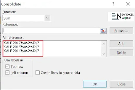 Cosolidate Data in Excel in Hindi