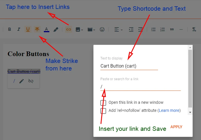 flexible shortcodes