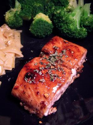 Recipes, Quick Sweet & Tangy Salmon