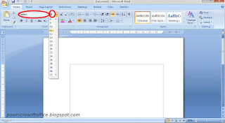 Cara Atur ukuran dan Jenis Huruf pada Ms. Word 2007