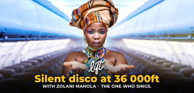 LIFT Has Silent Disco at 36 000 ft featuring Zolani Mahola