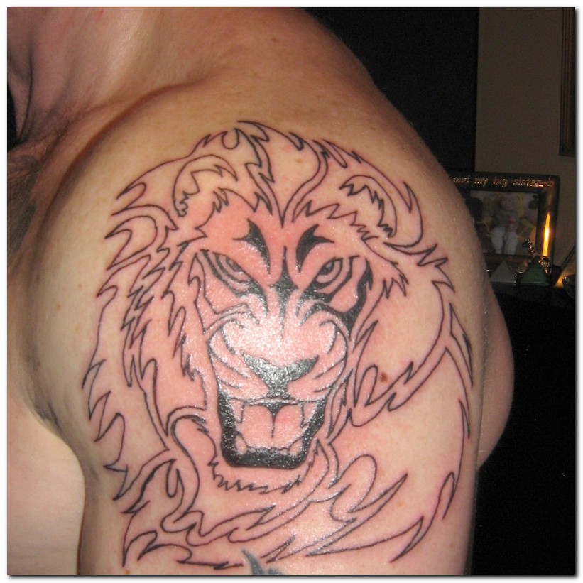 Lion Tattoo Designs Men