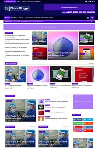 News Blogger Blogger Template