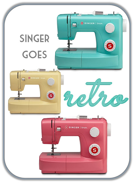 Aqua, pink and butter yellow retro sewing machines for under $100 by Singer sewing machines