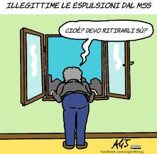 m5s, beppe grillo, non statuto, espulsioni, vignetta, satira