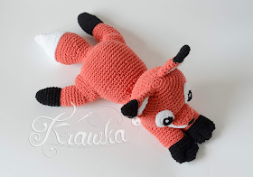 Krawka: Friendly fox plush crochet pattern by Krawka, forest animal crochet cute fox