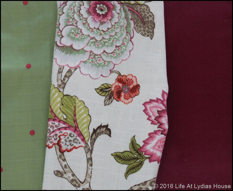 fabric samples close up