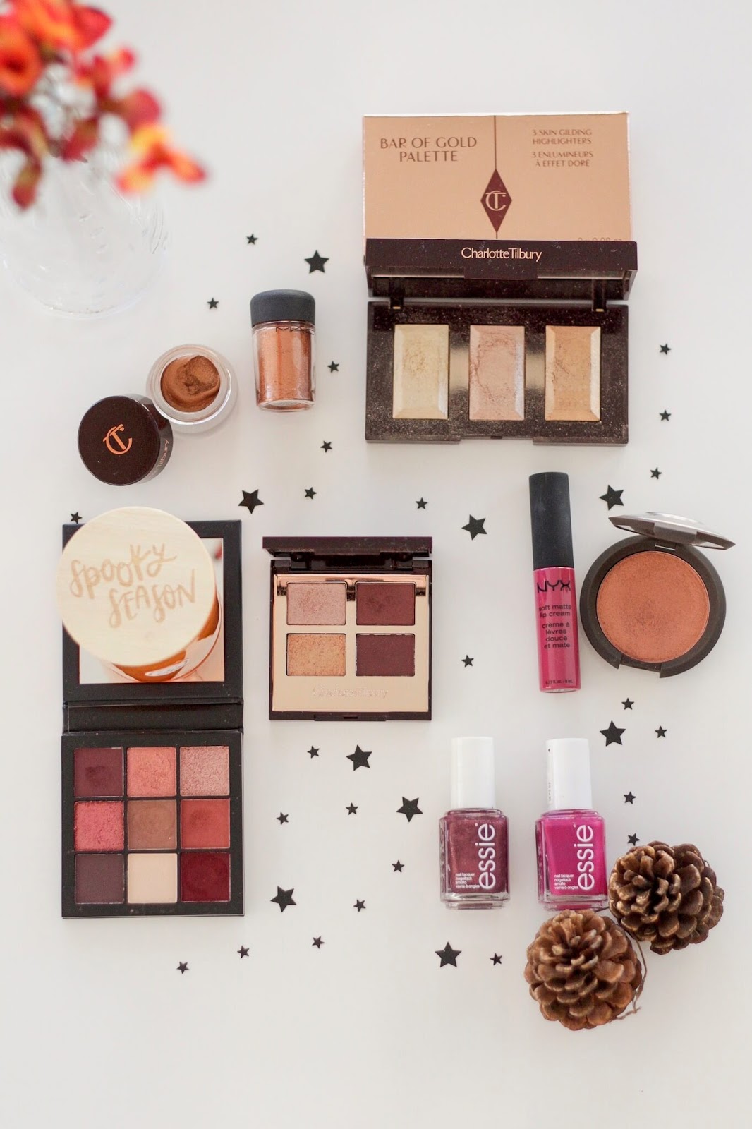 Gold, copper and berry makeup favourites