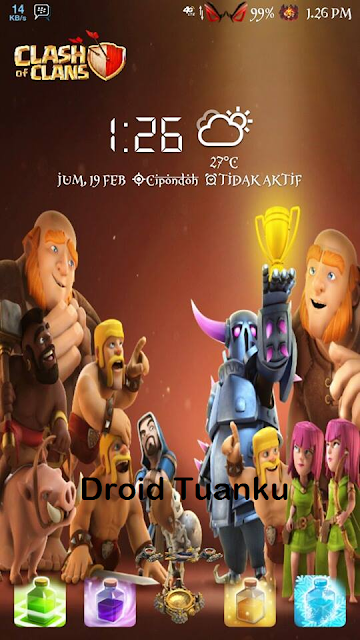 Theme Clash Of Clans (COC) For Asus Zenfone 5 