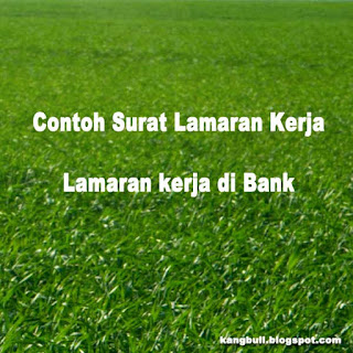  contoh surat lamaran kerja sebagai teller bank ini contoh surat