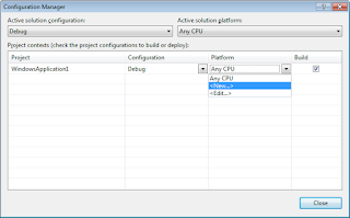 Cara Setting Project Database Visual Basic .NET dengan Microsoft Access Berjalan di Windows 64bit Dialog Platform New