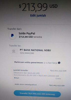 Cara cepat withdraw paypal