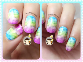 Mood Fixer Nailart : Bubbly Rainbow