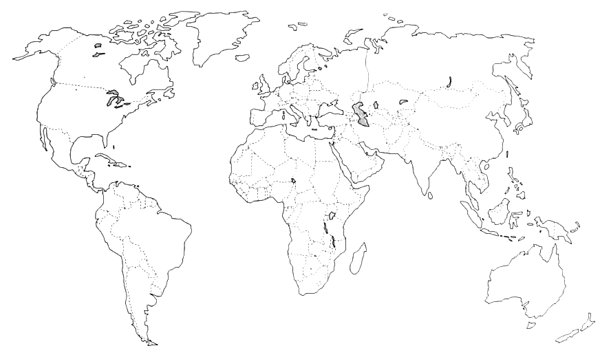 world map with countries and states. map of world countries.