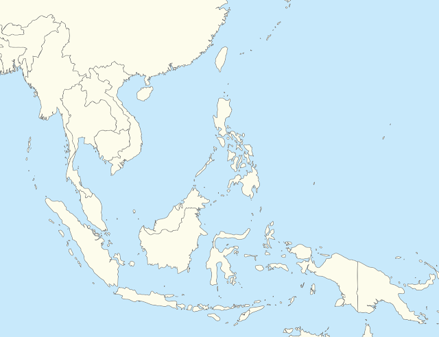 Blank map of Southeast Asia