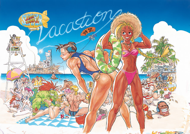 Super Street Fighter II Vacation Artwork