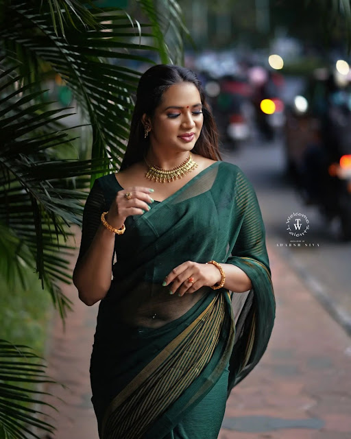 Saranya Anand Malayalam film and Television Actress Latest Photos