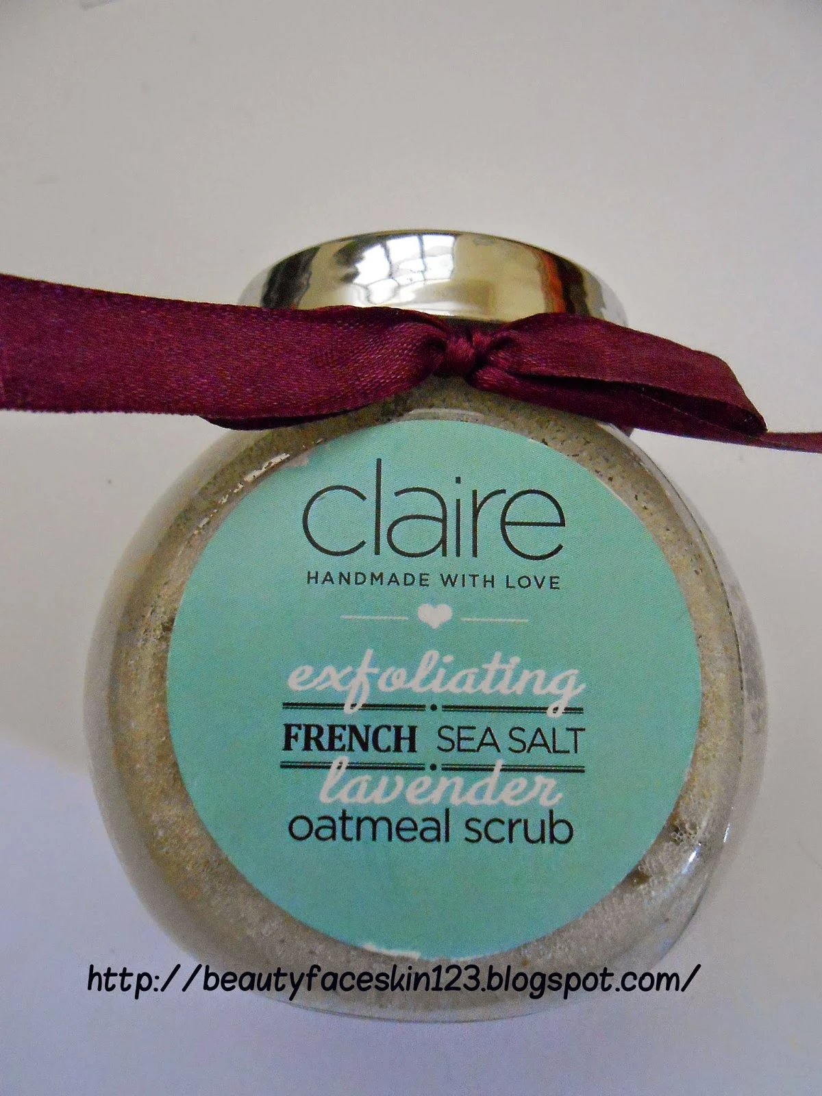 CLAIRE ORGANICS LAVENDAR OATMEAL SCRUB