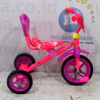 Sepeda Roda Tiga BMX ET1225 Sandaran Pink