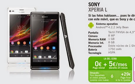 Sony Xperia L C21Unlocked -US Warranty (Black Cell)