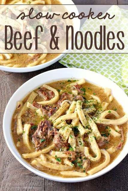 SLOW COOKER BEEF AND NOODLES
