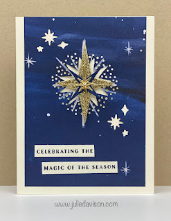 VIDEO: Stampin' Up! O Holy Night Suite: Stars at Night Christmas Card | www.juliedavison.com #stampinup