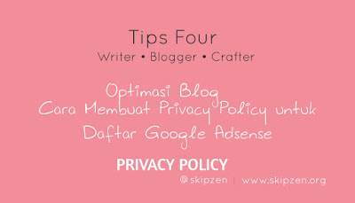 Cara Simple Membuat Halaman Privacy Policy Untuk Daftar Google Adsense